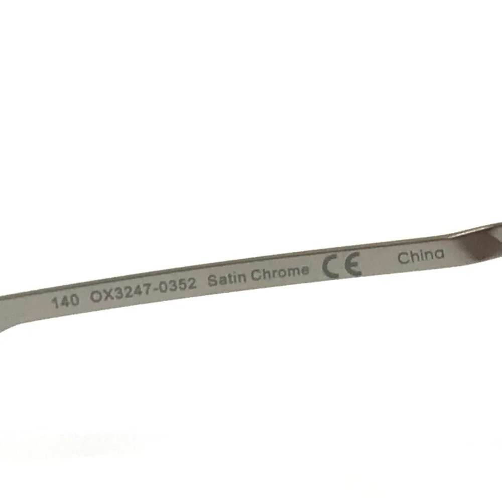 Oakley Eyeglasses Frames Inner Foil OX3247-0352 Satin Chrome Half Rim 52-17-140